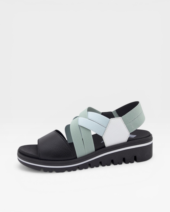 Sandalia Plantilla Extraíble Piel Negro 230788
