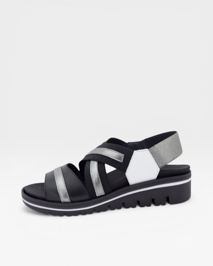 Sandalia Plantilla Extraíble Piel Negro 230789