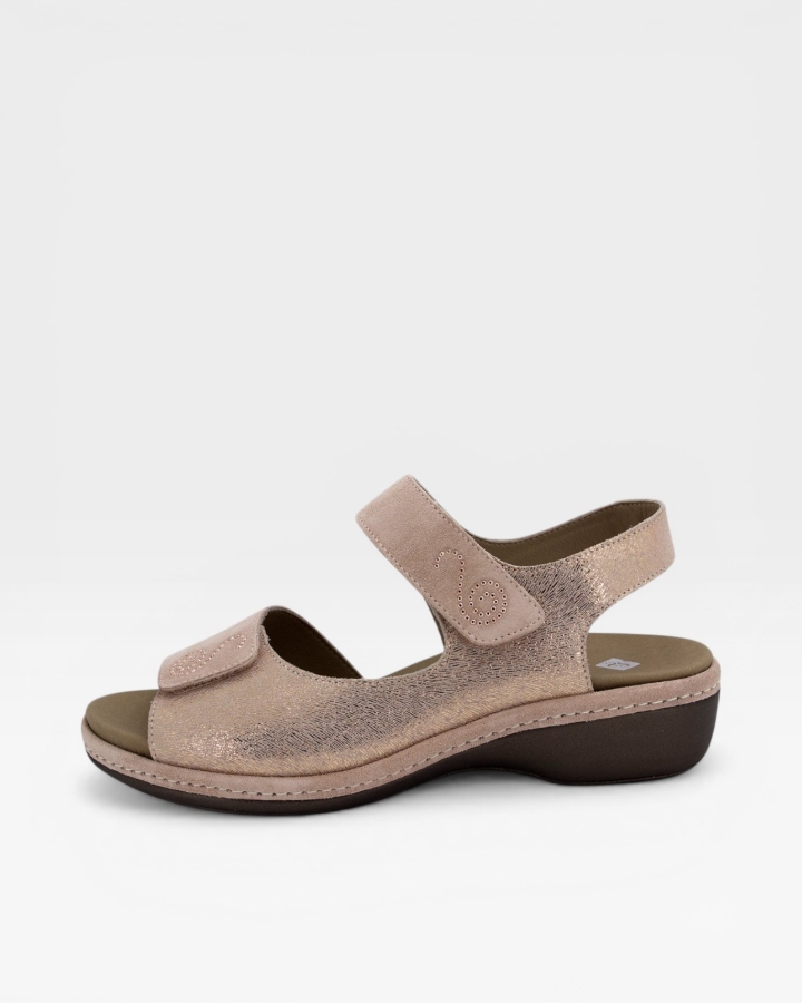 Sandalia Plantilla Extraíble Ante Nude 230818