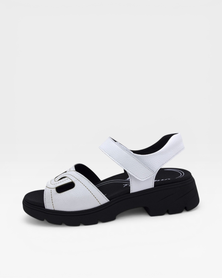 Sandalia Plantilla Extraíble Piel Blanco 230856