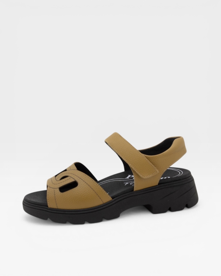 Sandalia Plantilla Extraíble Piel Tan 230856
