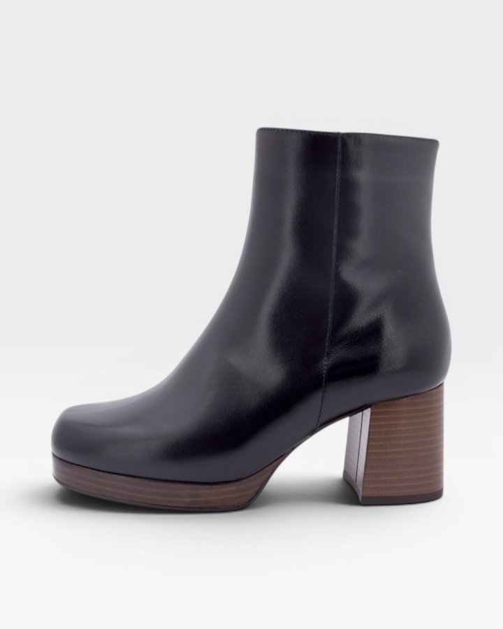 Botín Piel Negro 235503
