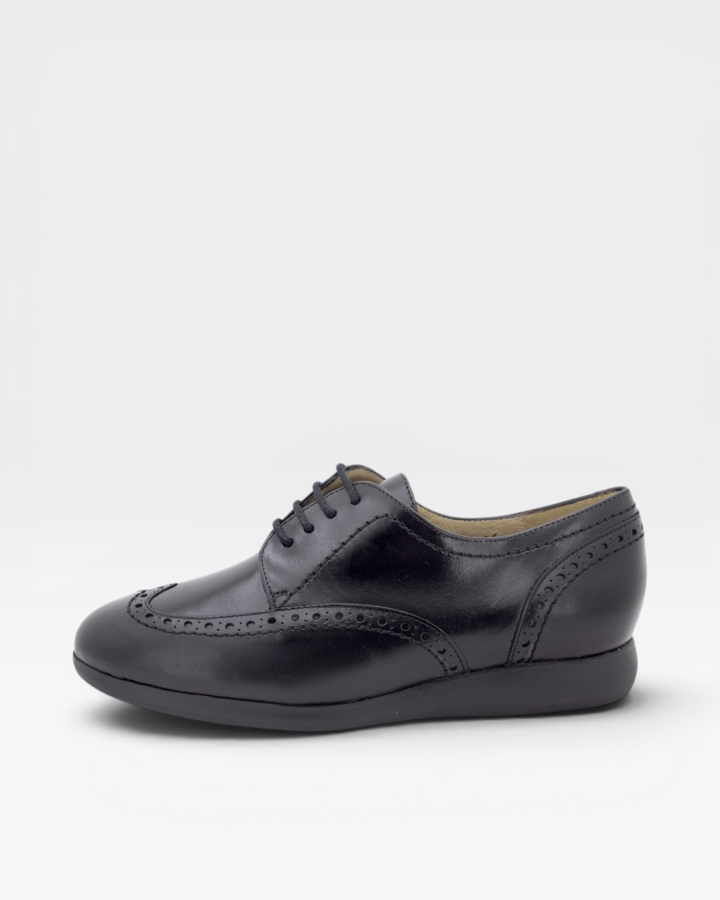 Zapato Cordón Piel Negro 235540