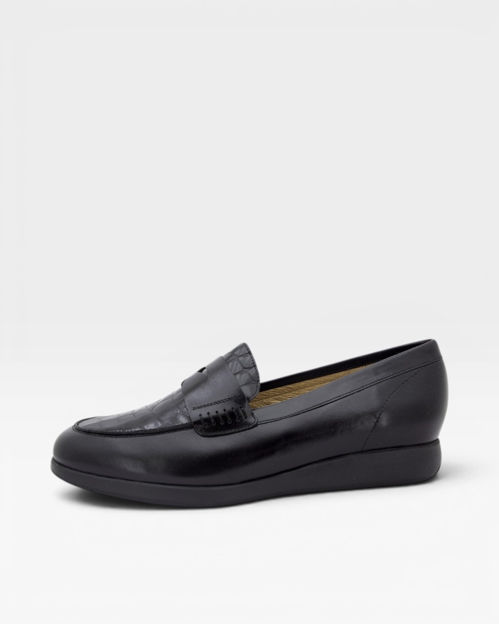 Mocasín Piel Negro 235544