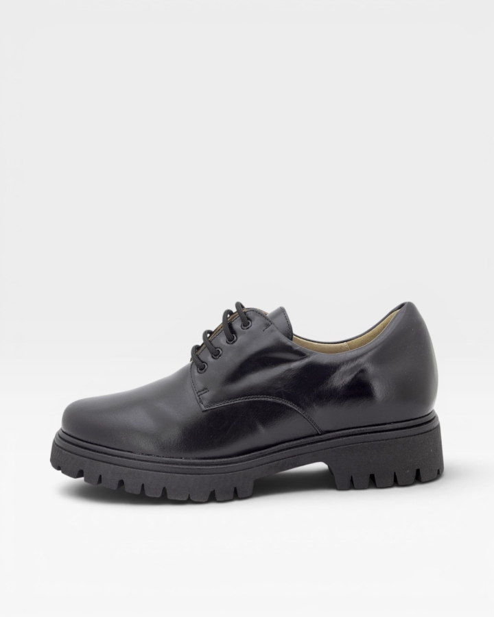 Zapato Cordón Piel Negro 235625