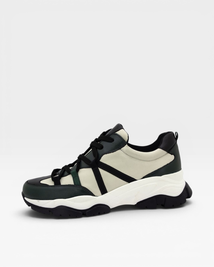 Sneaker Piel Verde 235676