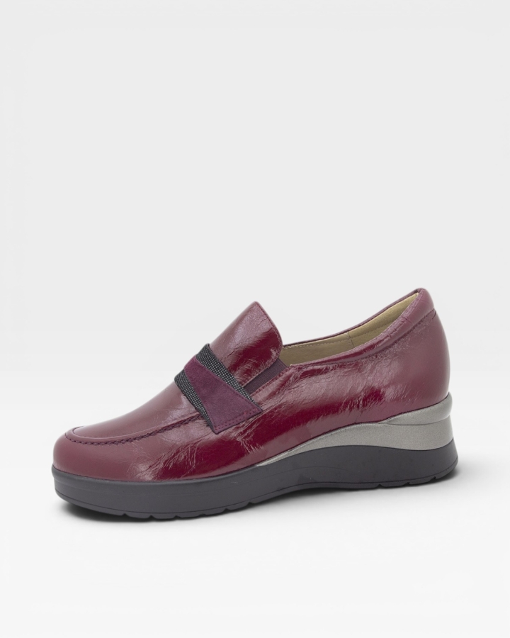 Mocasín Charol Burdeos 235755