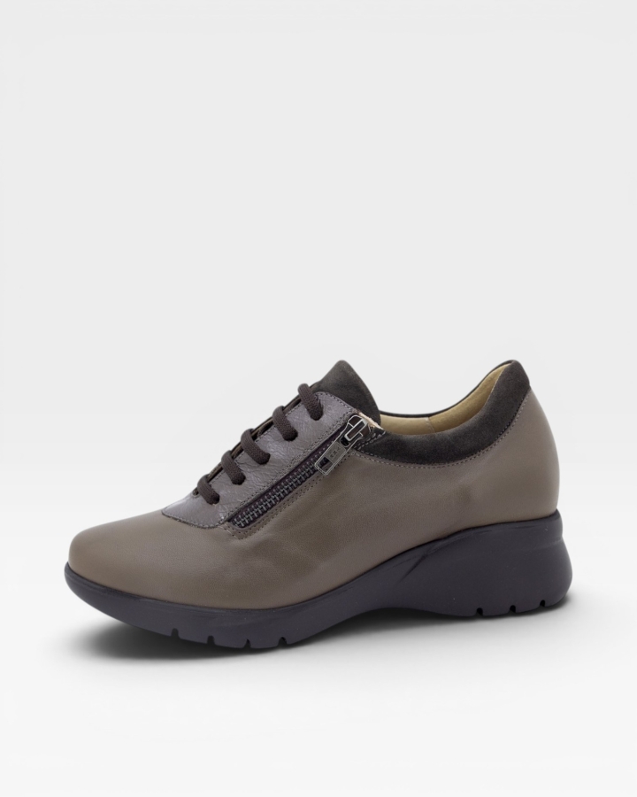 Zapato Cordón Piel Topo 235851