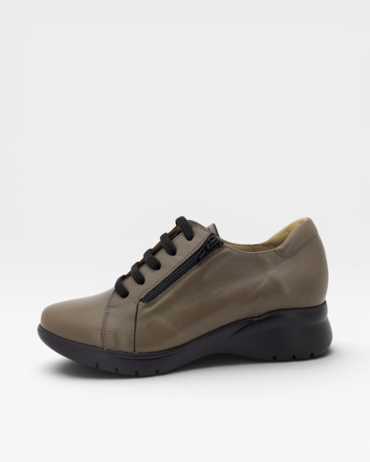 Zapato Cordón Piel Topo 235855