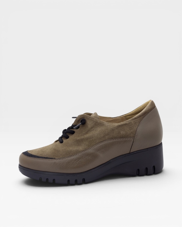 Zapato Cordón Piel Topo 235926