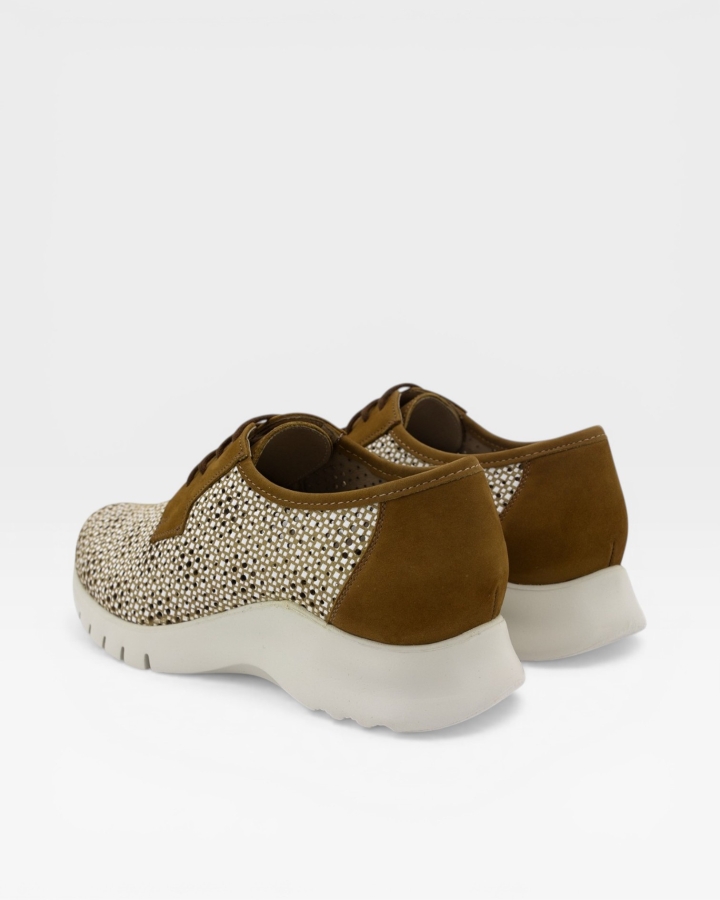 Zapato Cordón Estampado Pecan 240715