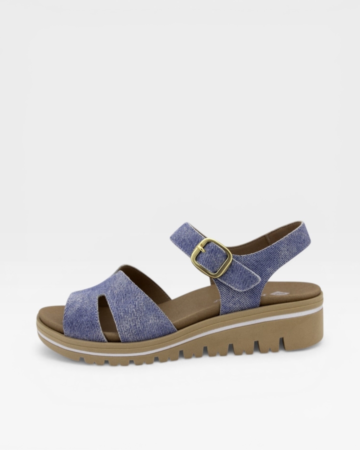 Sandalia Plantilla Extraíble Piel Jeans 240775