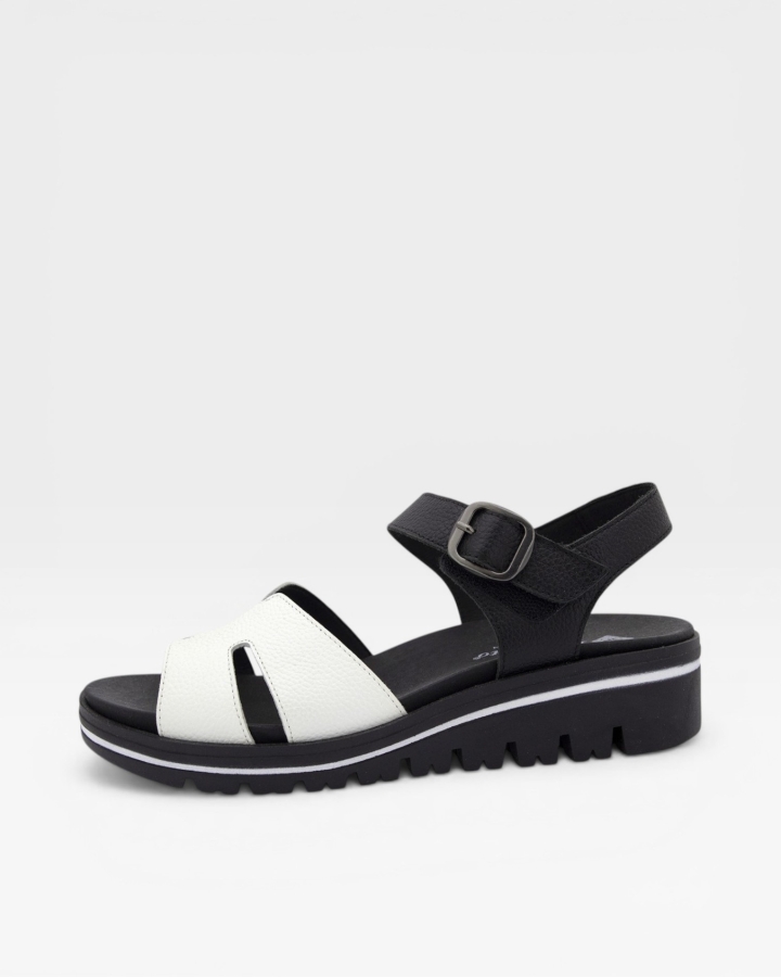Sandalia Plantilla Extraíble Piel Blanco 240775