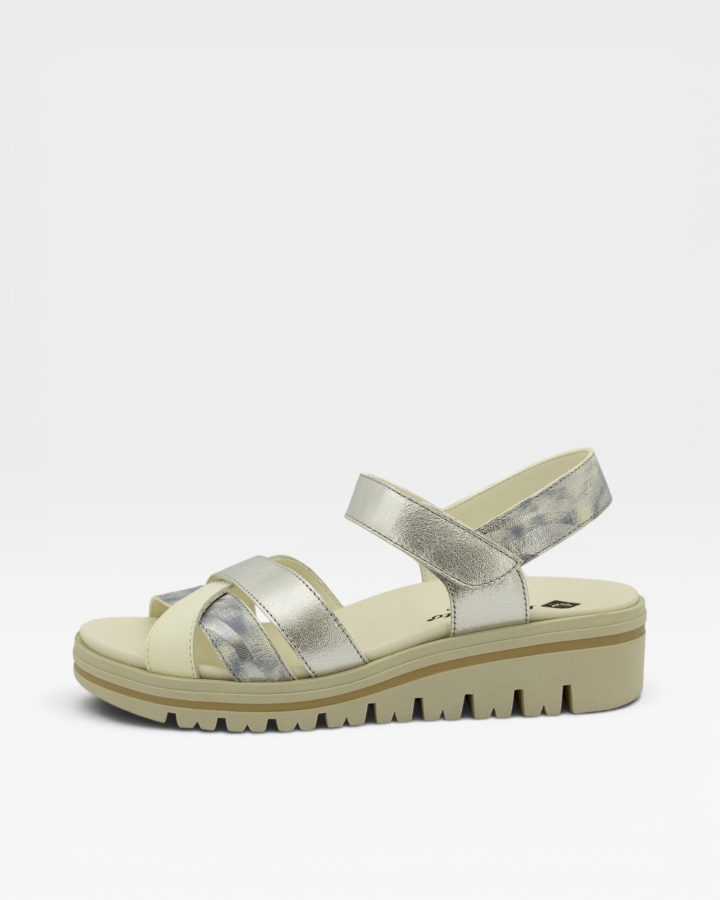 Sandalia Plantilla Extraíble Piel Blanco 240784