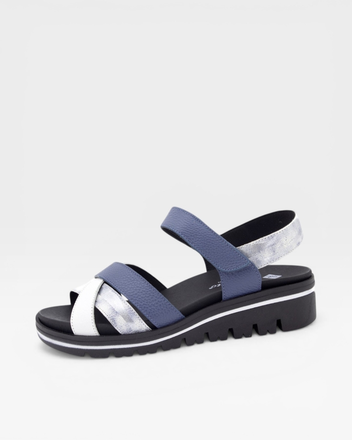 Sandalia Plantilla Extraíble Piel Blanco 240784