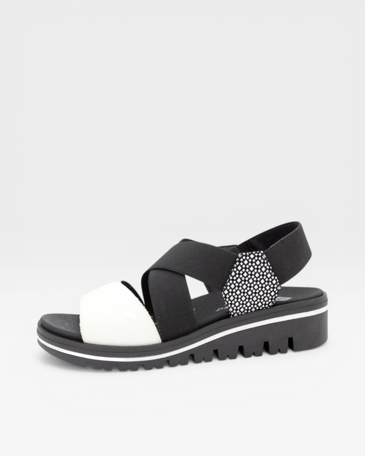 Sandalia Plantilla Extraíble Piel Blanco 240787