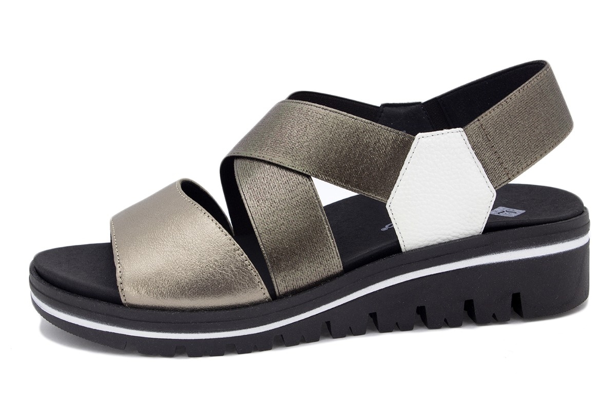 Sandalia Plantilla Extraíble Metal Visón 240787