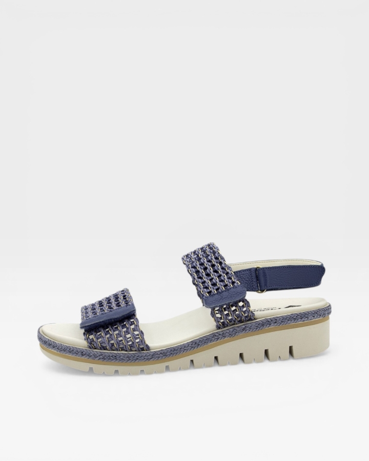 Sandalia Plantilla Extraíble Trenzado Jeans 240842