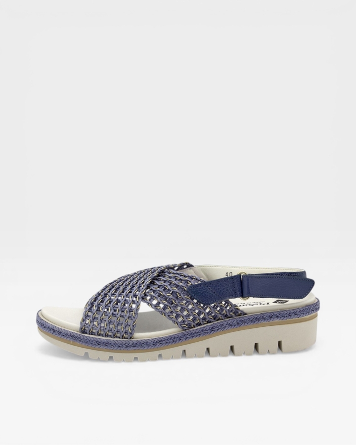 Sandalia Plantilla Extraíble Trenzado Jeans 240843