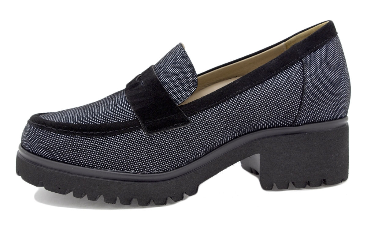 Mocasín Grabado Gris 245668