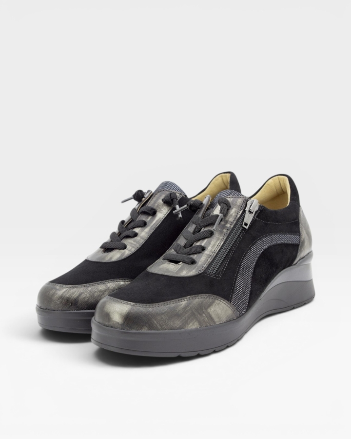 Zapato Cordón Metal Grafito 245751