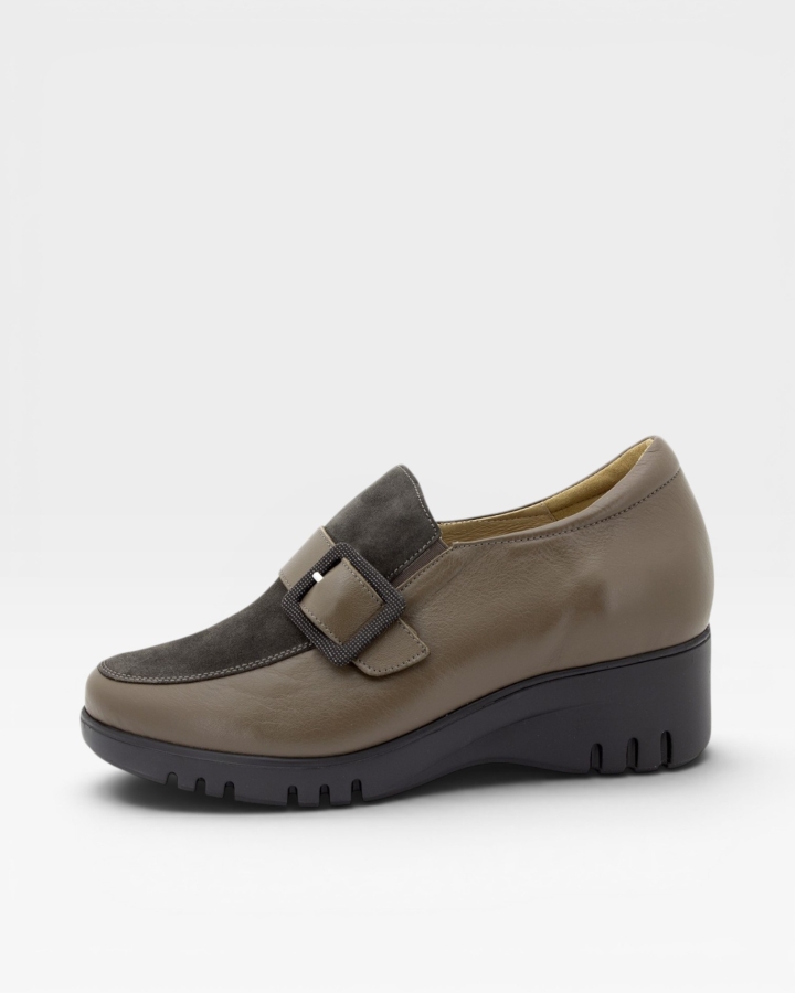 Mocasín Piel Topo 245928