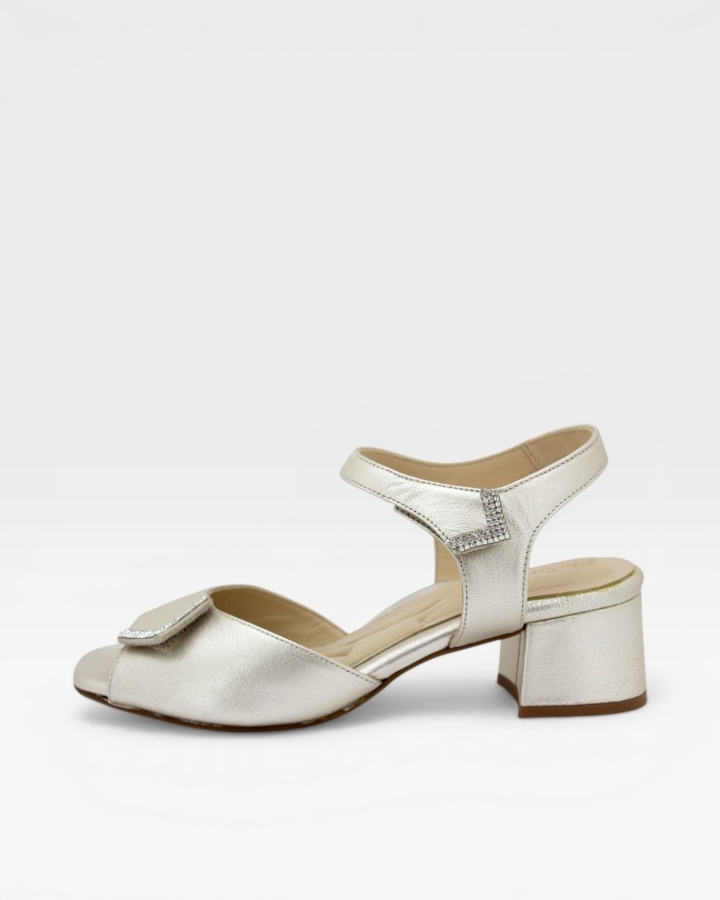 Sandalia Tacón Metal Cava 250288