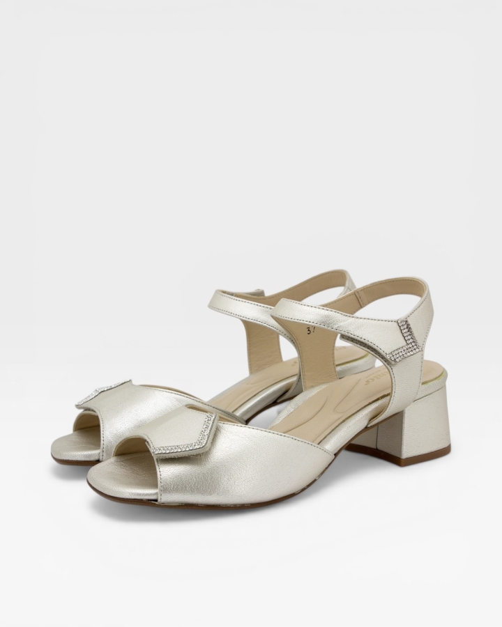 Sandalia Tacón Metal Cava 250288