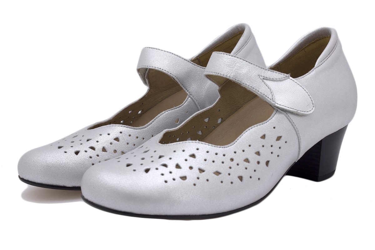 Mary-Jane Ante Metal Perla 250323