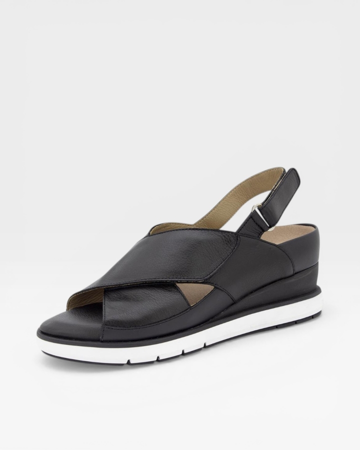 Sandalia Plantilla Extraíble Piel Negro 250366