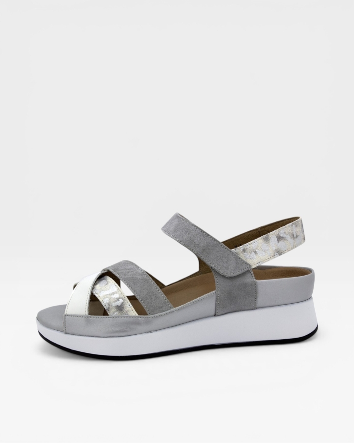 Sandalia Plantilla Extraíble Piel Blanco 250424