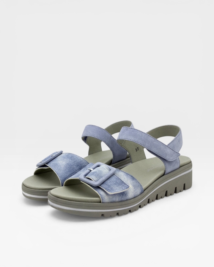Sandalia Plantilla Extraíble Piel Jeans 250774