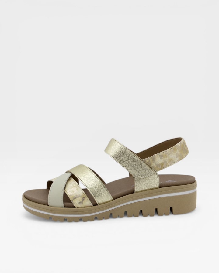 Sandalia Plantilla Extraíble Piel Hielo 250784
