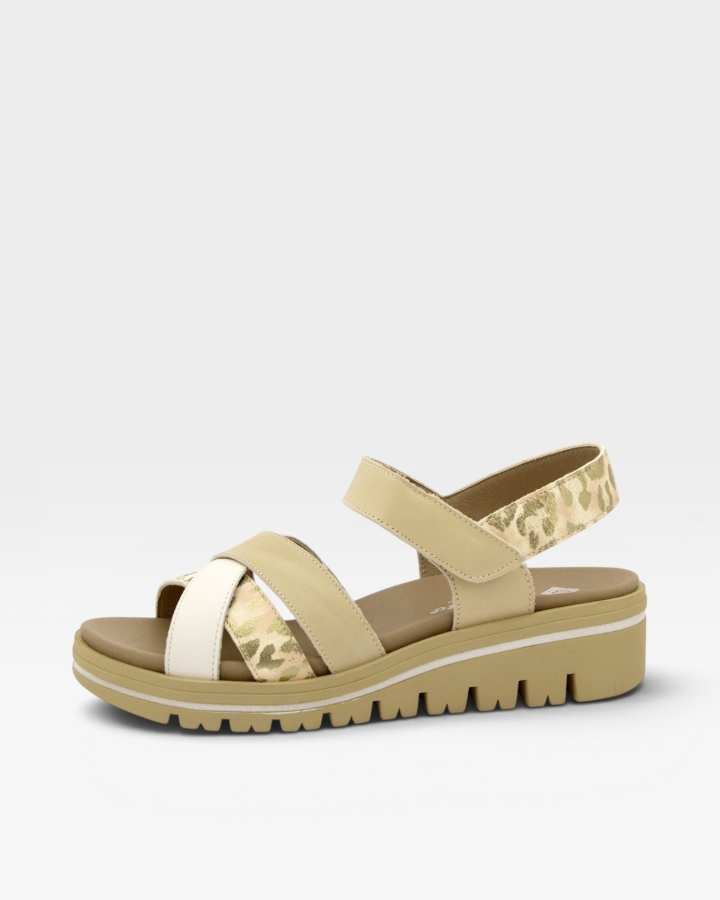 Sandalia Plantilla Extraíble Piel Hielo 250784