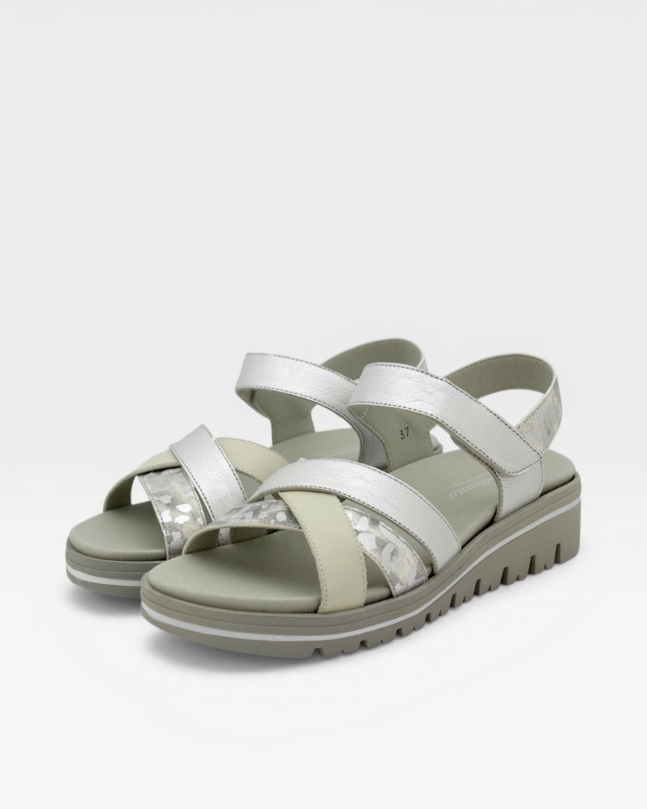 Sandalia Plantilla Extraíble Piel Hielo 250784
