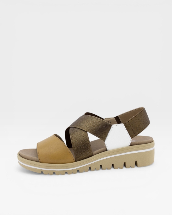 Sandalia Plantilla Extraíble Piel Pecan 250787