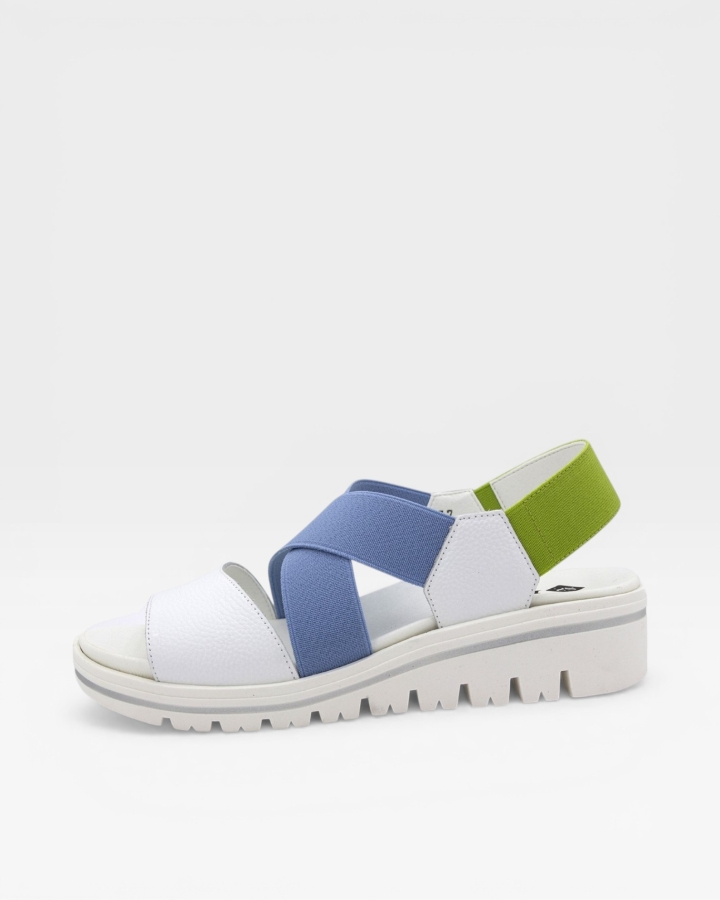 Sandalia Plantilla Extraíble Piel Blanco 250787