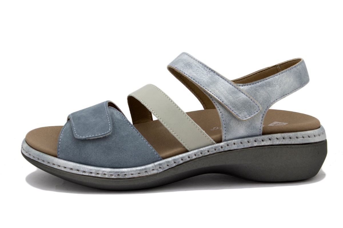 Sandalia Plantilla Extraíble Ante Jeans 250807