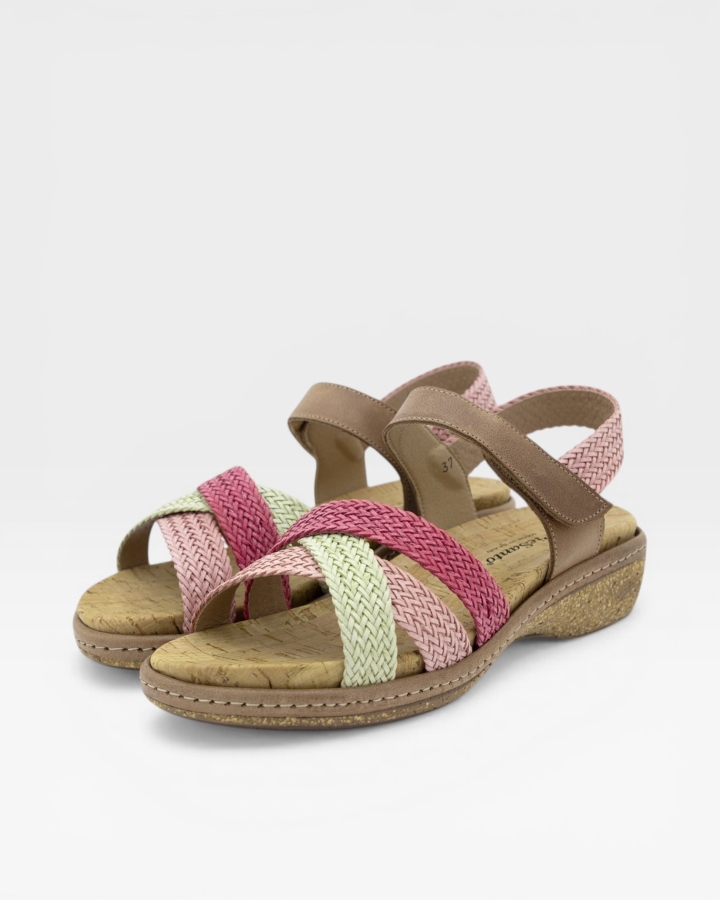 Sandalia Plantilla Extraíble Trenzado Apple-Pink-Fuxia 250819