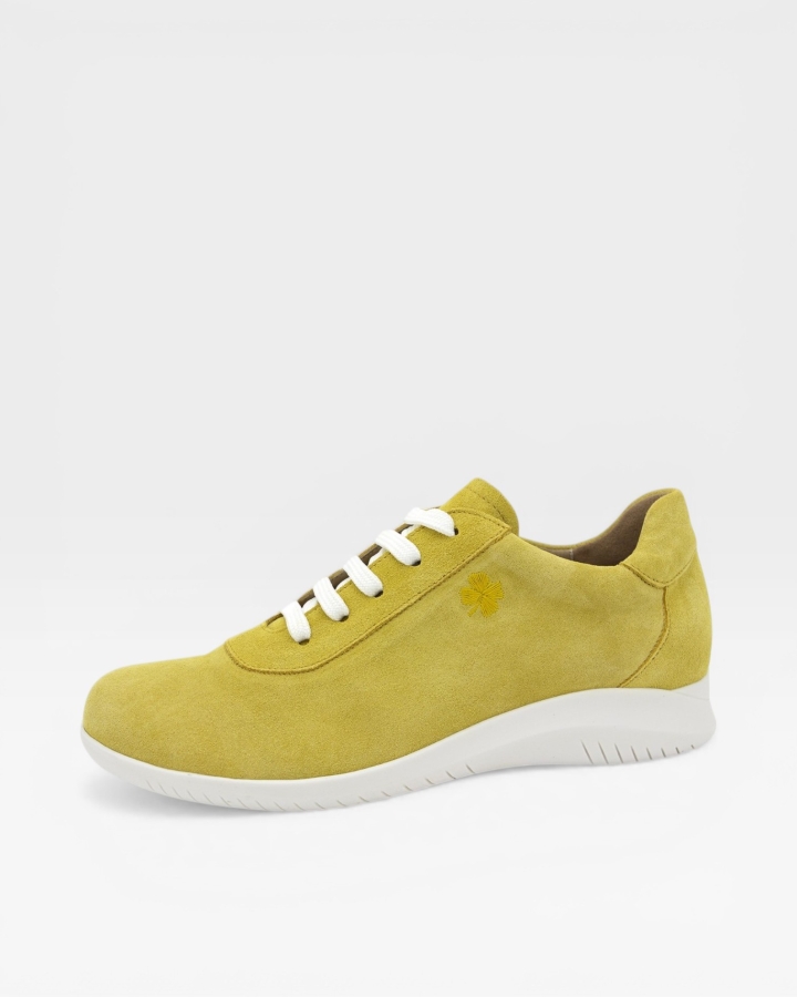 Zapato Respetuoso Ante Mostaza 250901