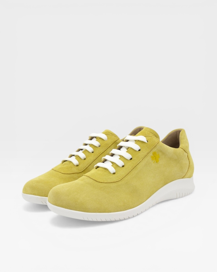 Zapato Respetuoso Ante Mostaza 250901