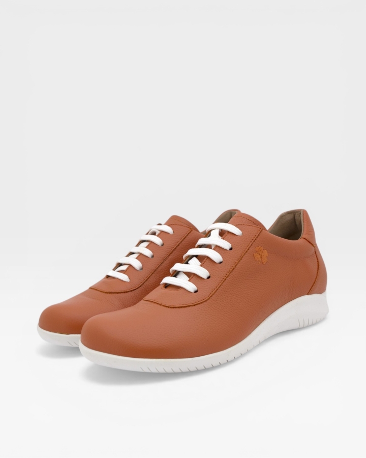 Zapato Respetuoso Piel Naranja 250901