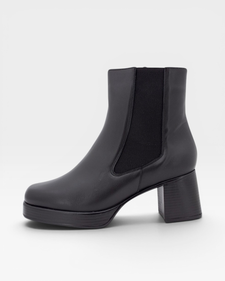 Botín Piel Negro 255505