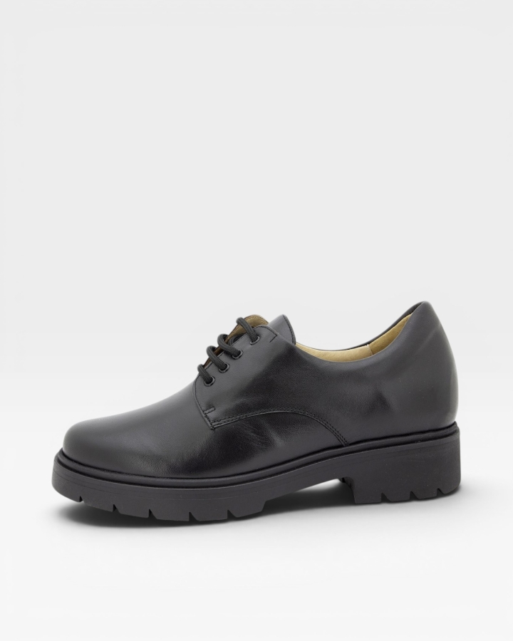 Zapato Cordón Piel Negro 255625