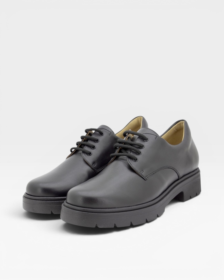 Zapato Cordón Piel Negro 255625