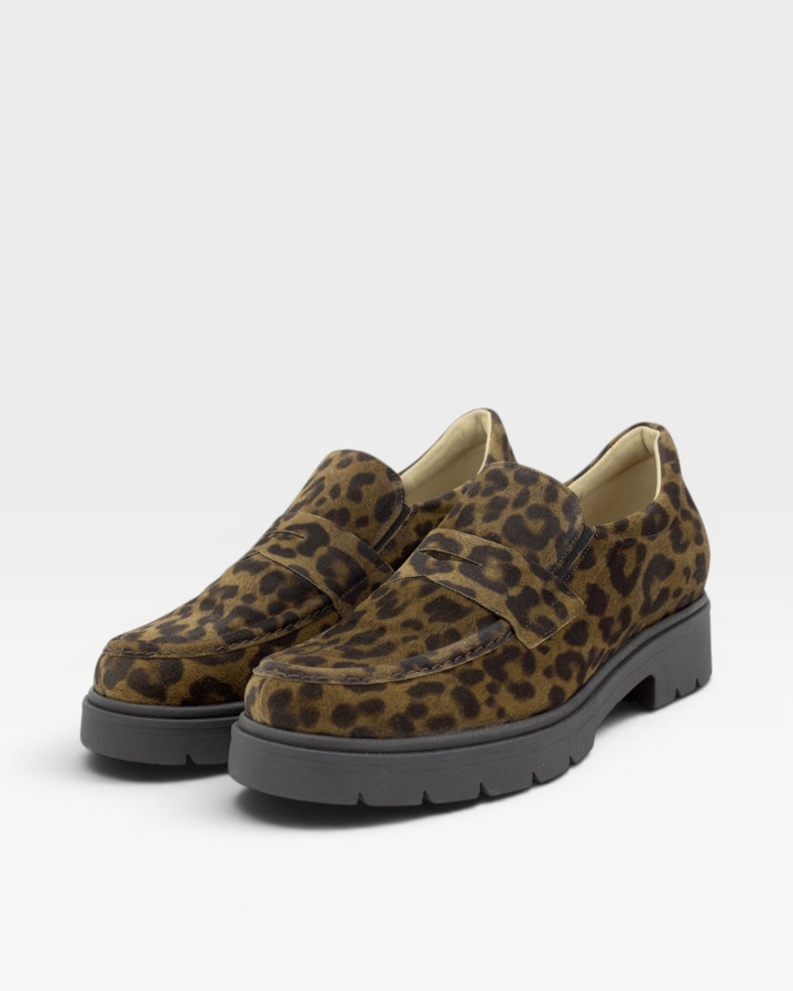 Mocasín Estampado Cuero 255629