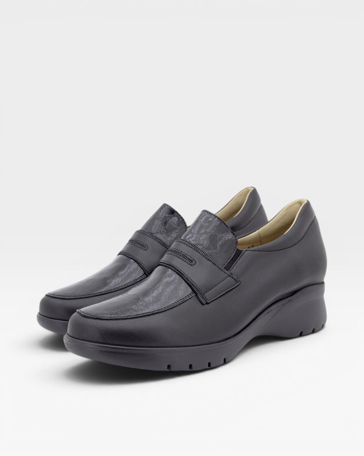 Mocasín Piel Negro 255854
