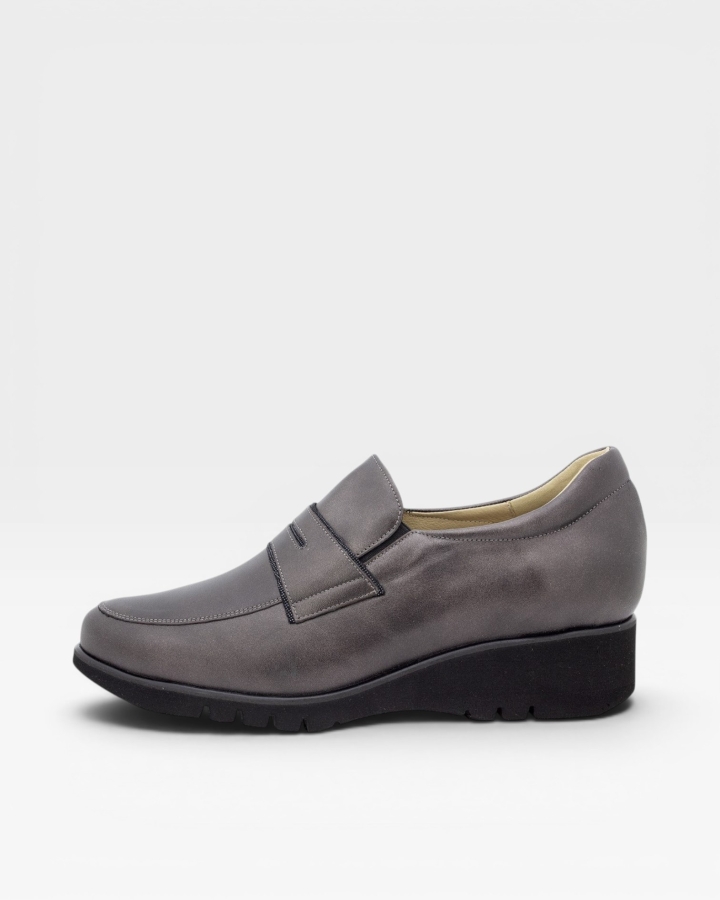 Mocasín Nacarado Grafito 255854