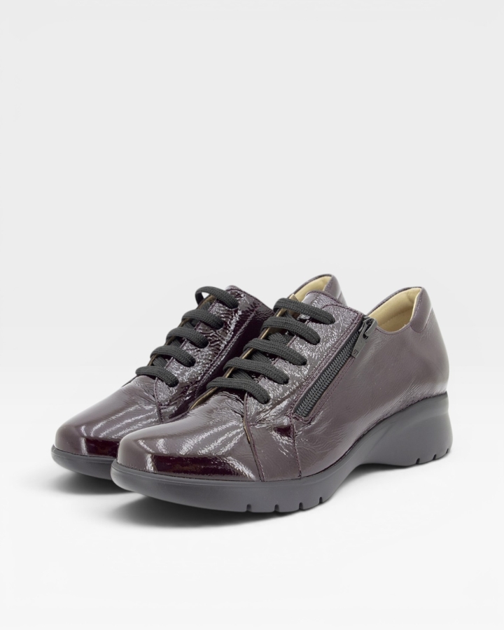 Zapato Cordón Charol Burdeos 255855