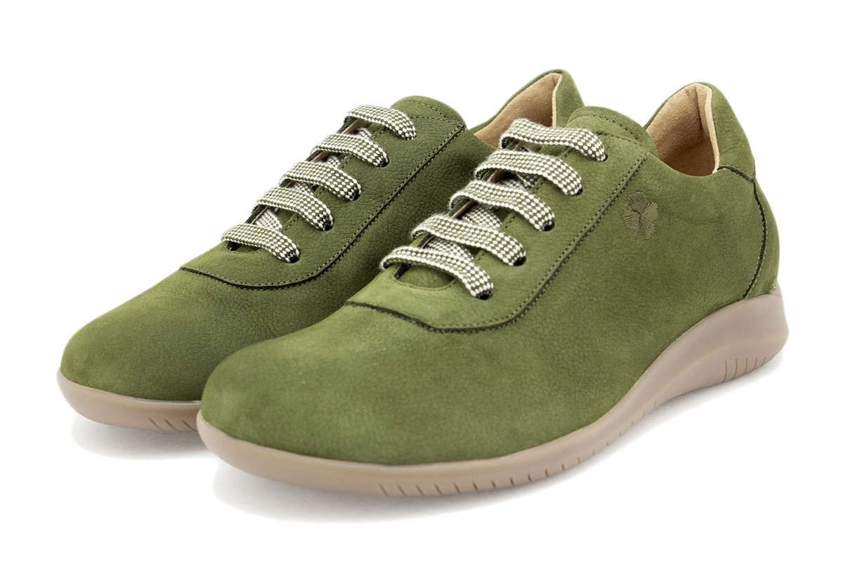 Zapato Respetuoso Nobuck Verde 255991